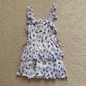 LSF x Target purple floral ruffle dress